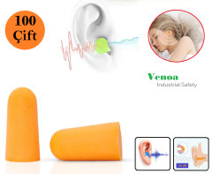 Venoa VSF100 Gürültü Ses Önleyici Kulak Tıkacı 100 Çift