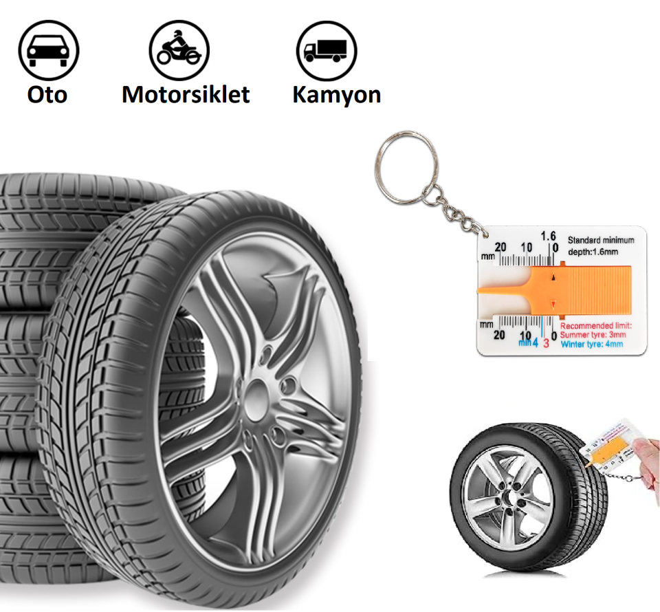 Venoa Oto Lastik Diş Arası Derinlik Ölçüm Kumpası