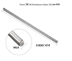 Norm M14 Paslanmaz Gijon Tij Dın 976