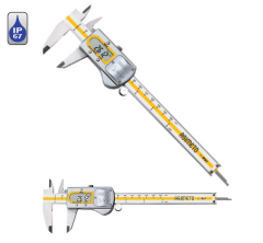 Asimeto Profesyonel Dijital Kumpas Metal Kasa Su Geçirmez 0,01-150 mm