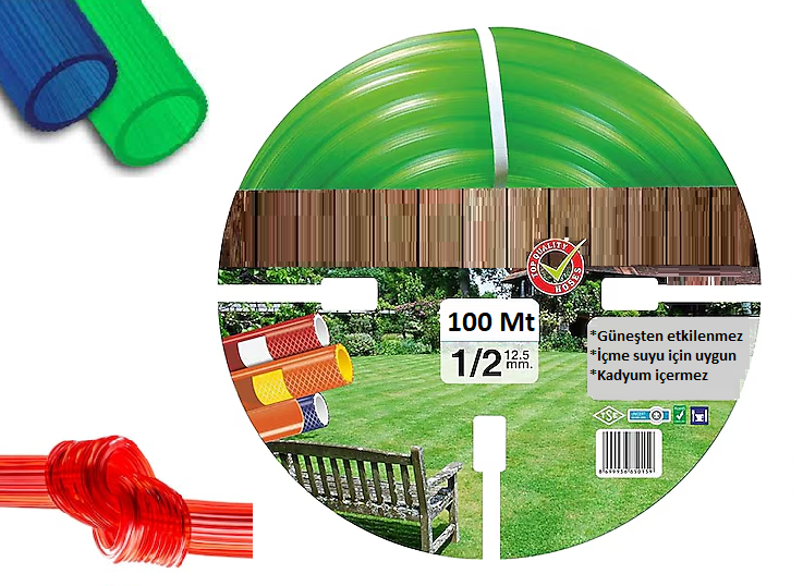 Venoa VT100 Bahçe Hortumu Pvc Silikonlu Kırılmaz 100 Mt