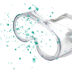 Venoa SF400 Silikonlu Kimyasal Göz Koruyucu Gözlük 12 Adet