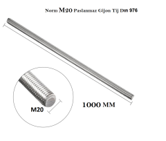 Norm M20 Paslanmaz Gijon Tij Dın 976