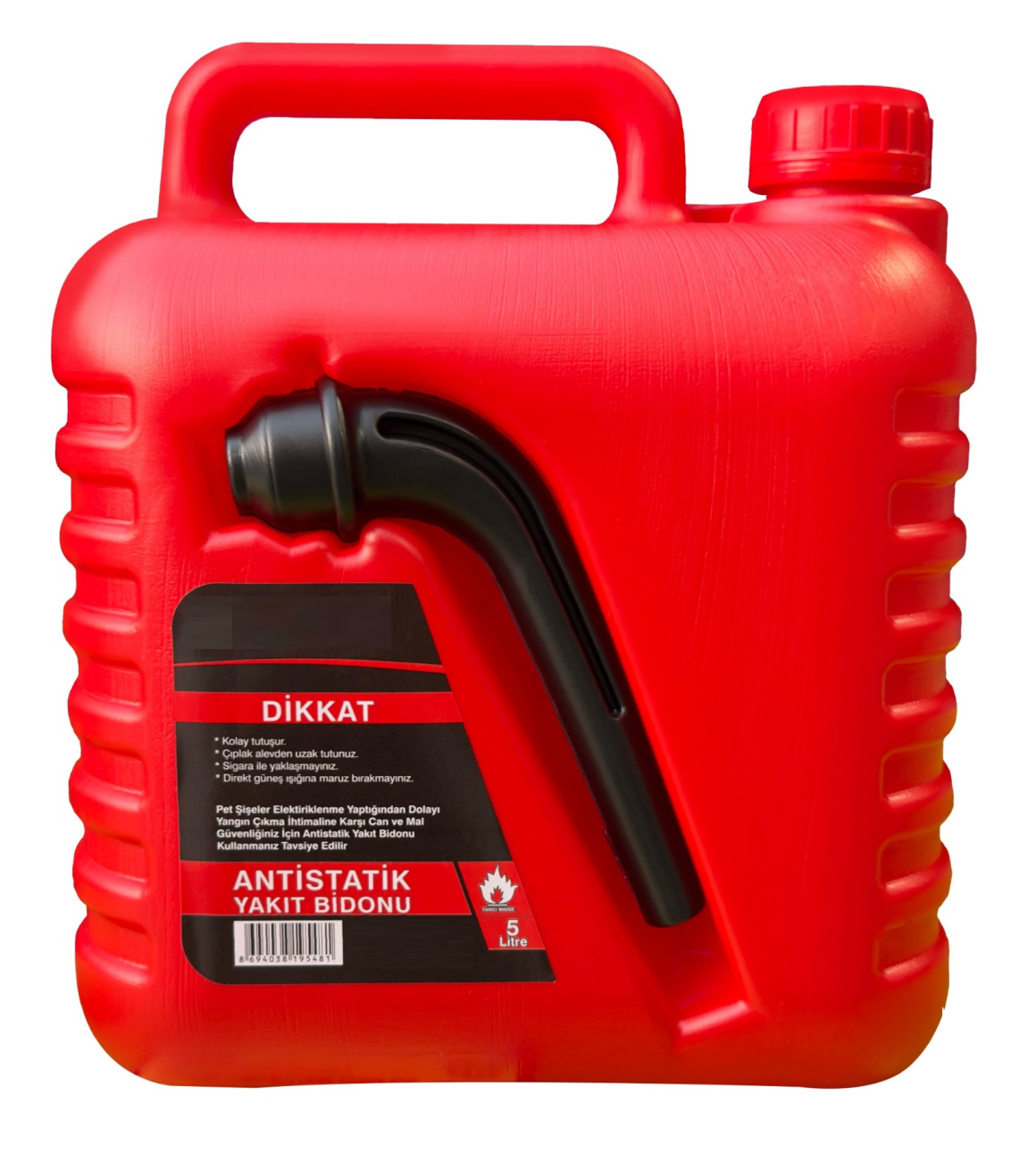 Venoa Sıvı Benzin Yakıt Bidonu Aktarma Uçlu 5 Lt