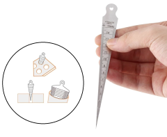 Venoa Delik Ölçme Cetveli Üçgen 1-29 mm