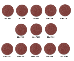 Venoa Ahşap Metal Cırt Zımpara Kağıdı 115 mm 260 Parça