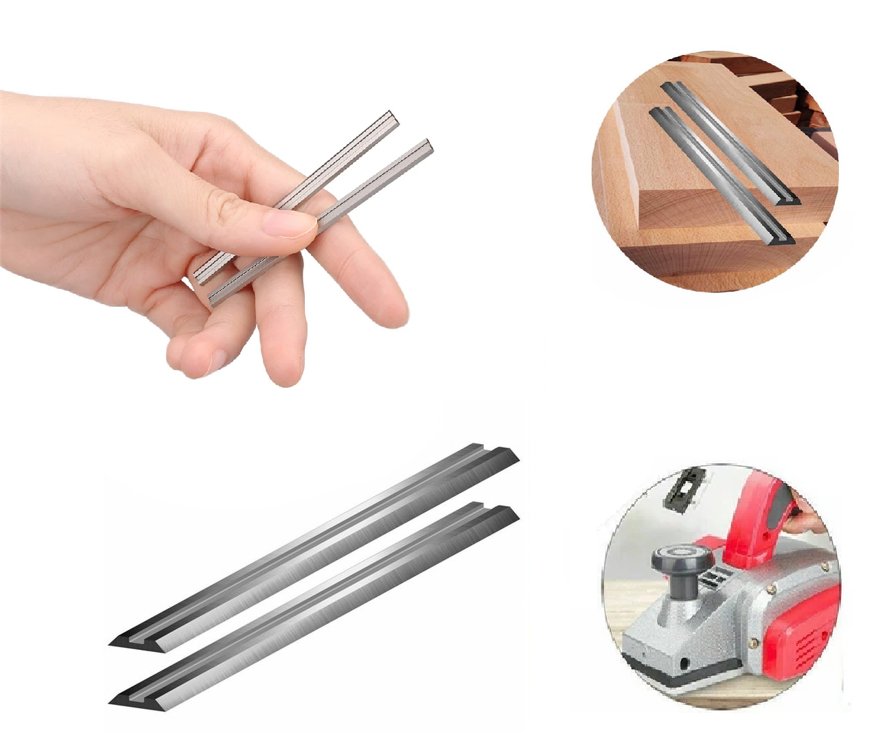 Venoa Black&Decker KW750K Uyumlu El Planya Makina Bıçak Seti 2 Parça