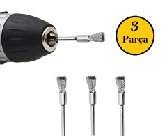 Venoa VP8030 Mikro Paslanmaz Pimli Kalem Fırça Seti 3 Parça