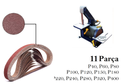 Venoa ProMax PM72503 Uyumlu Bant Zımpara Kağıdı 11 Parça