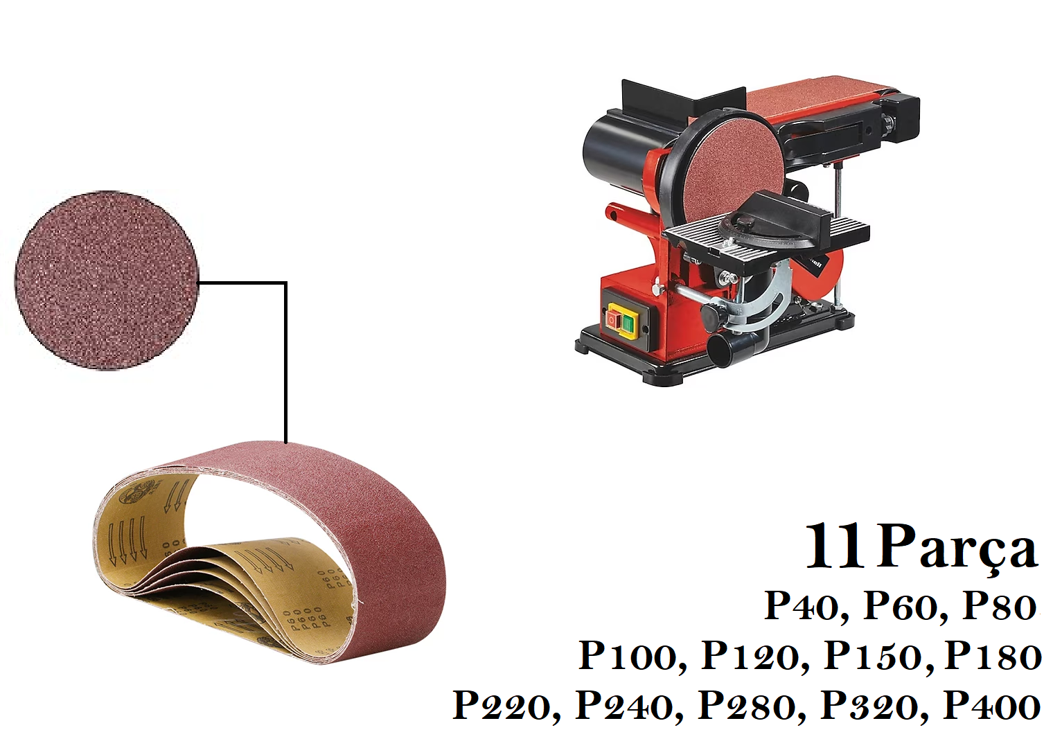 Venoa Einhell TC US 380 Uyumlu Bant Zımpara Kağıdı (100x915) 11 Adet