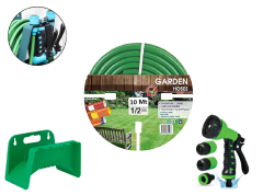 Venoa Garden VGS10 Kırılmaz Örgülü Bahçe Su Hortumu 10 Mt 6 Parça