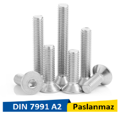 Norm M4X6 Paslanmaz Havşabaş İmbus Civata Dın 7991