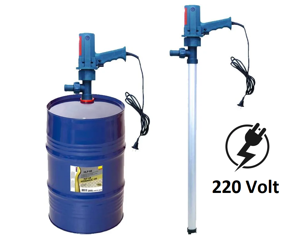 Venoa Elektrikli Pompa Kimyasal Sıvı Gıda Yakıt Varil Tipi Pompa 220 Volt