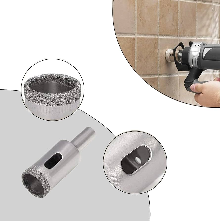 Venoa Cam Mermer Granit Fayans Delici Panç Seti Sulu Kesim 16 mm